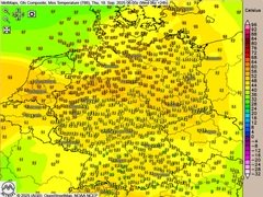 Höchstwerte um 25 Grad