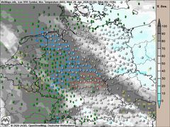 Neue Luftmassengrenze zieht auf