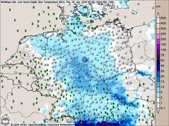 Schnee quer durch Deutschland