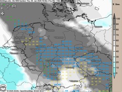 Anhaltende Schneef&auml;lle am Nachmittag