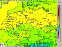 Dienstag nochmal wärmer?