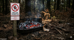 Hochdrucklage sorgt f&uuml;r erhebliche Waldbrandgefahr