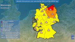 Unwetterlage im Nordosten