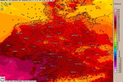 Hei&szlig;er S&uuml;dwesten, milder Nordosten