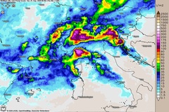 Unwettergefahr in Italien und auf dem Balkan