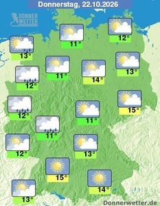 Herbstlich-windiger Donnerstag